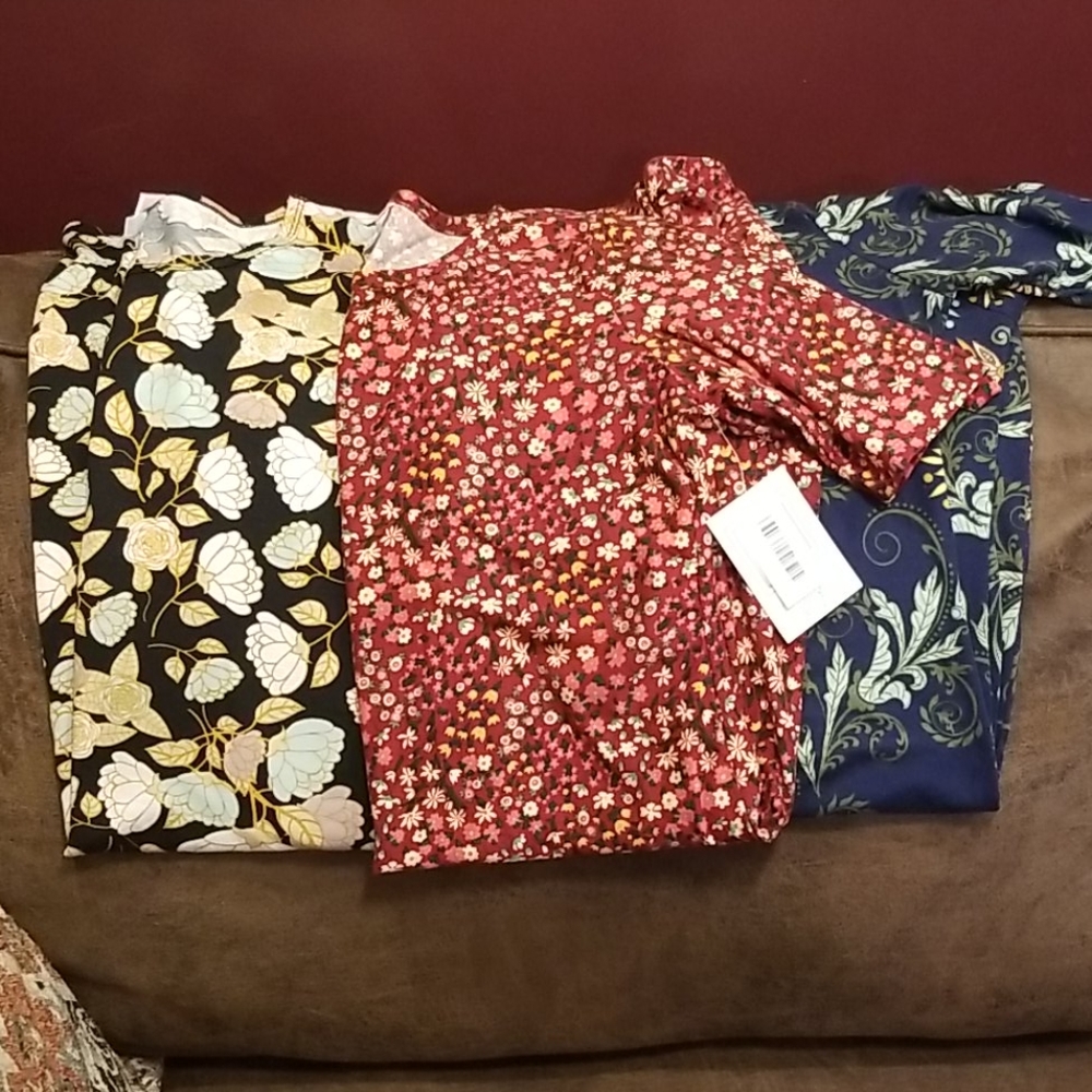 Lularoe Julia Dresses (3) Large